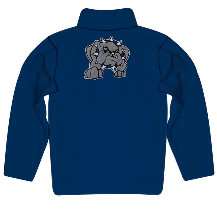 Southwestern Oklahoma State Bulldogs Vive La Fete Game Day Solid Blue Quarter Zip Pullover Sleeves