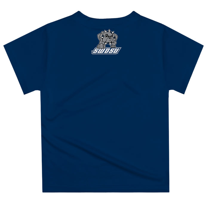 Southwestern Oklahoma State Bulldogs Vive La Fete Excavator Boys Game Day Blue Short Sleeve Tee - Vive La Fête - Online Apparel Store