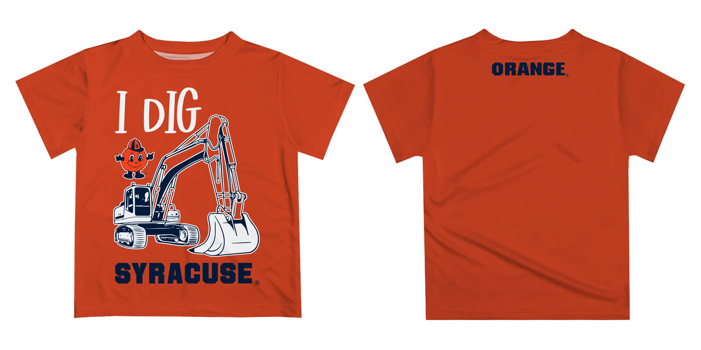 Syracuse Orange Vive La Fete Excavator Boys Game Day Orange Short Sleeve Tee - Vive La Fête - Online Apparel Store