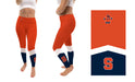 Syracuse Orange Vive La Fete Game Day Collegiate Ankle Color Block Women Orange Blue Yoga Leggings - Vive La Fête - Online Apparel Store
