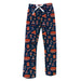 Syracuse Orange Repeat Print Hand Sketched Vive La Fete Impressions Artwork Womens  Blue  Lounge Pants