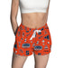 Syracuse University Orange Repeat Print Hand Sketched Vive La Fete Impressions Artwork Womens Orange Lounge Shorts