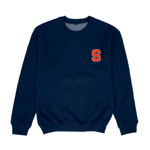 Syracuse Orange Hand Sketched Vive La Fete Impressions Artwork Womens  Blue Crewneck Sweatshirt