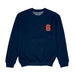 Syracuse Orange Hand Sketched Vive La Fete Impressions Artwork Womens  Blue Crewneck Sweatshirt