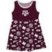 Texas A&M Aggies Sleeveless Tank Dress Girls Aggie Maroon Repeat Print Hand Sketched Vive La Fete Impressions