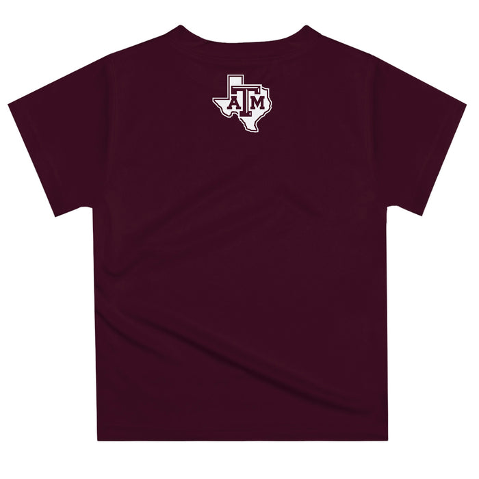 Texas A&M Aggies Vive La Fete Excavator Boys Game Day Aggie Maroon Short Sleeve Tee - Vive La Fête - Online Apparel Store