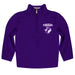 Tarleton State University Vive La Fete Game Day Solid Purple Quarter Zip Pullover Sleeves