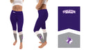 Tarleton State Texans Vive La Fete Game Day Collegiate Ankle Color Block Women Purple Gray Yoga Leggings - Vive La Fête - Online Apparel Store