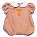 Tennessee Vols Embroidered Orange Gingham Girls Baby Bubble Short Sleeve