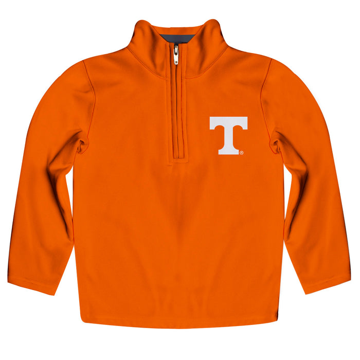 Tennessee Vols Vive La Fete Game Day Solid Orange Quarter Zip Pullover Sleeves