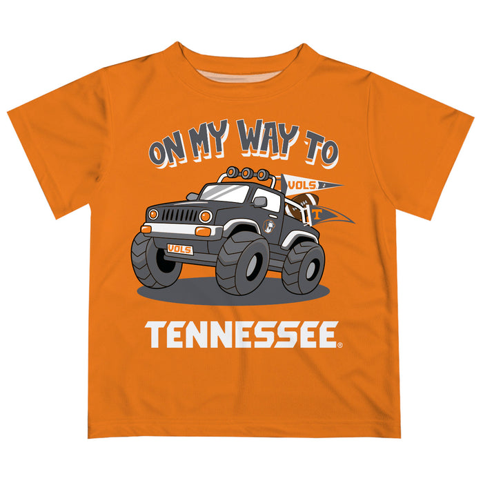 Tennessee Vols  Vive La Fete Monster Truck Boys Game Day Orange Short Sleeve Tee