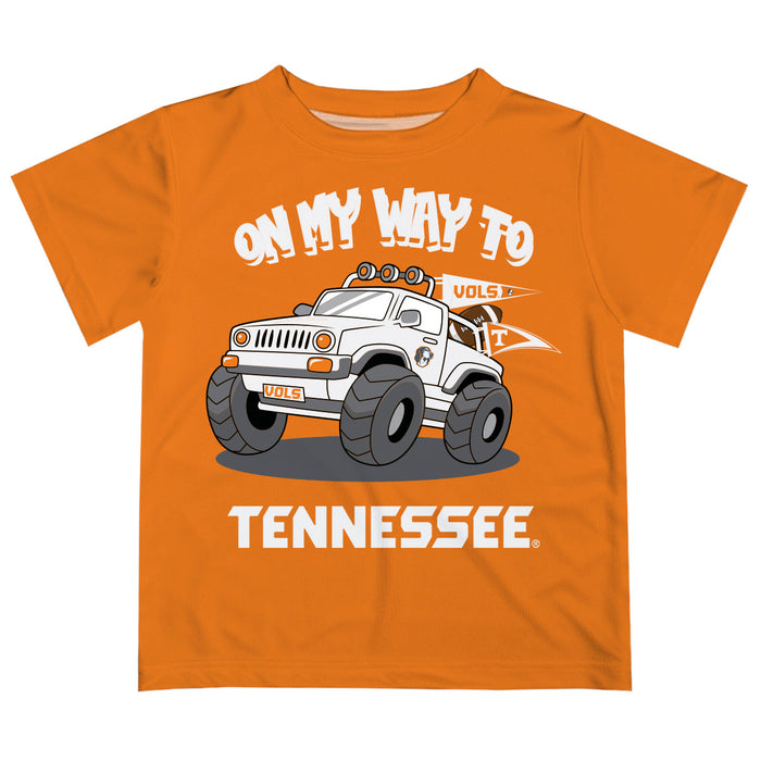 Tennessee Vols  Vive La Fete Monster Truck Boys Game Day Orange Short Sleeve Tee