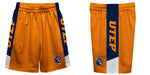 Texas at El Paso Miners Vive La Fete Game Day Orange Stripes Boys Solid Blue Athletic Mesh Short - Vive La Fête - Online Apparel Store