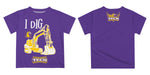 Tennessee Tech Golden Eagles TTU Vive La Fete Excavator Boys Game Day Purple Short Sleeve Tee - Vive La Fête - Online Apparel Store