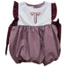 Troy Trojans Embroidered Maroon Gingham Girls Bubble