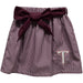 Troy Trojans Embroidered Maroon Gingham Skirt With Sash