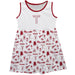 Troy Trojans Sleeveless Tank Dress Girls White Repeat Print Hand Sketched Vive La Fete Impressions