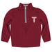 Troy Trojans Hand Sketched Vive La Fete Impressions Artwork  Maroon Quarter Zip Pullover V1