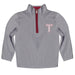 Troy Trojans Hand Sketched Vive La Fete Impressions Artwork  Gray Quarter Zip Pullover V1