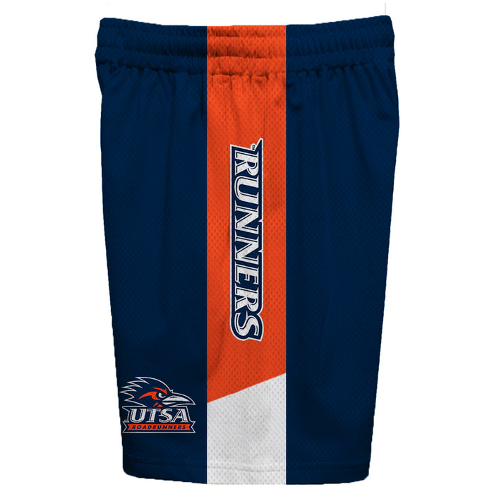 Texas at San Antonio Roadrunners Vive La Fete Game Day Blue Stripes Boys Solid Orange Athletic Mesh Short - Vive La Fête - Online Apparel Store