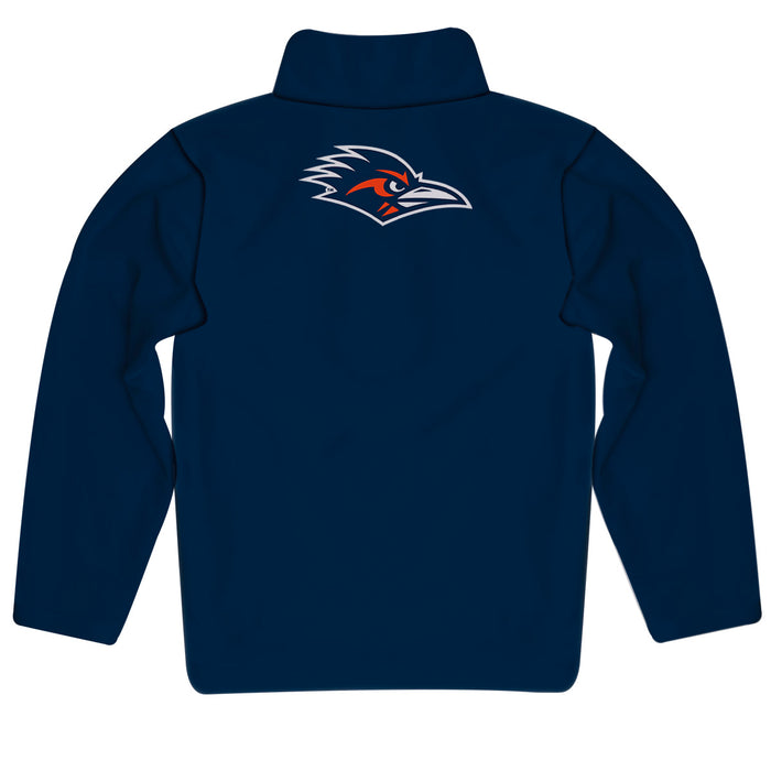 Texas at San Antonio Roadrunners Vive La Fete Game Day Solid Blue Quarter Zip Pullover Sleeves