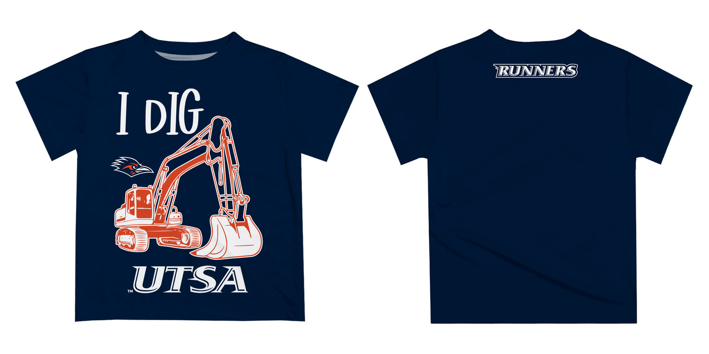 Texas at San Antonio Roadrunners Vive La Fete Excavator Boys Game Day Blue Short Sleeve Tee - Vive La Fête - Online Apparel Store