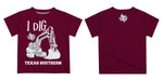 Texas Southern University Tigers Vive La Fete Excavator Boys Game Day Maroon Short Sleeve Tee - Vive La Fête - Online Apparel Store