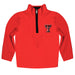 Texas Tech Red Raiders Hand Sketched Vive La Fete Impressions Artwork  Red Quarter Zip Pullover V1