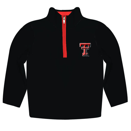 Texas Tech Red Raiders Hand Sketched Vive La Fete Impressions Artwork  Black Quarter Zip Pullover V1