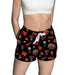 Texas Tech Red Raiders Repeat Print Hand Sketched Vive La Fete Impressions Artwork Womens Black Lounge Shorts