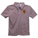 Tuskegee University Golden Tigers Embroidered Maroon Stripes Short Sleeve Polo Box Shirt