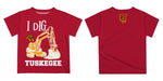 Tuskegee University Golden Tigers Vive La Fete Excavator Boys Game Day Crimson Short Sleeve Tee - Vive La Fête - Online Apparel Store