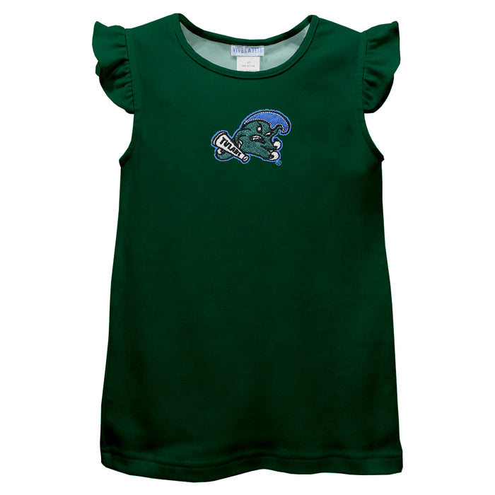 Tulane Green Wave Embroidered Hunter Green Knit Angel Sleeve