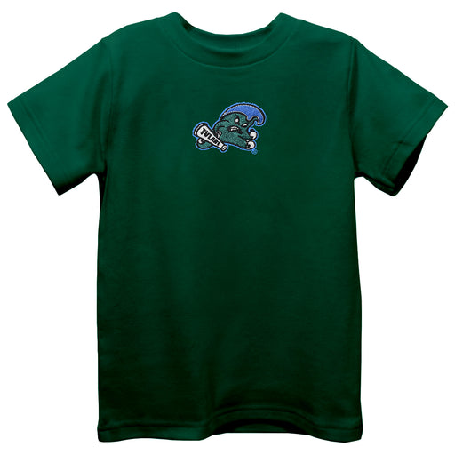 Tulane Green Wave Embroidered Hunter Green knit Short Sleeve Boys Tee Shirt