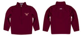 Texas Womans Pioneers Vive La Fete Logo and Mascot Name Womens Maroon Quarter Zip Pullover - Vive La Fête - Online Apparel Store