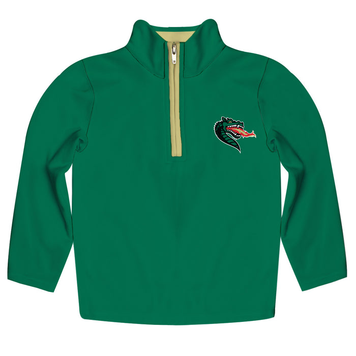 Alabama at Birmingham Blazers Hand Sketched Vive La Fete Impressions Artwork  Green Quarter Zip Pullover V1