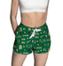 Alabama at Birmingham Blazers Repeat Print Hand Sketched Vive La Fete Impressions Artwork Womens Green Lounge Shorts