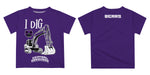 University of Central Arkansas Bears UCA Vive La Fete Excavator Boys Game Day Purple Short Sleeve Tee - Vive La Fête - Online Apparel Store