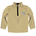 UCF Knights Hand Sketched Vive La Fete Impressions Artwork  Gold Quarter Zip Pullover V1