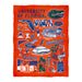 Florida Gators Orange Hand Sketched Vive La Fete Impressions Artwork Plush Soft Minky Blanket 36 x 48