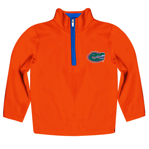 Florida Gators Hand Sketched Vive La Fete Impressions Artwork  Orange Quarter Zip Pullover V1