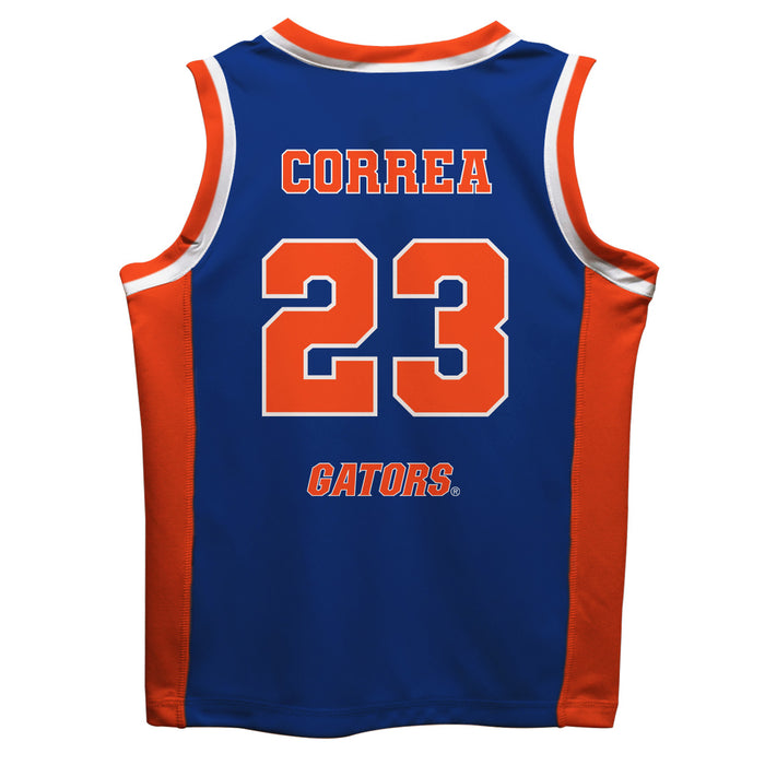 Florida Gators Vive La Fete Leilani Correa Game Day Blue Boys Basketball Jersey