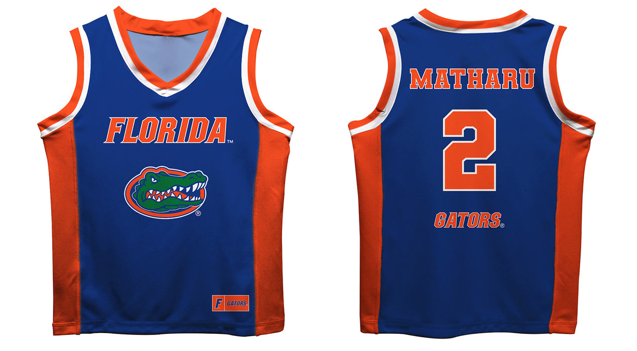 Florida Gators Vive La Fete Aliyah Matharu Game Day Blue Boys Basketball Fashion Top