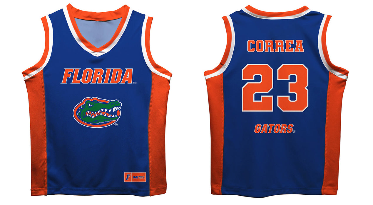 Florida Gators Vive La Fete Leilani Correa Game Day Blue Boys Basketball Fashion Top