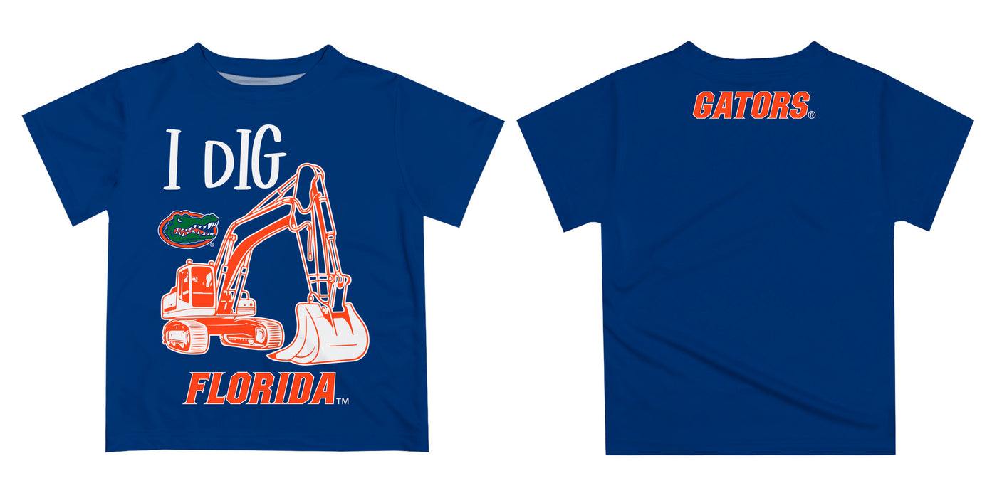 Florida Gators Vive La Fete Excavator Boys Game Day Blue Short Sleeve Tee - Vive La Fête - Online Apparel Store