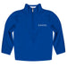 Kansas University Jayhawks Vive La Fete Game Day Royal Blue Quarter Zip Pullover Sleeves