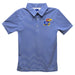 Kansas Jayhawks Embroidered Royal Stripes Short Sleeve Polo Box Shirt