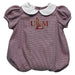 University of Louisiana Monroe Warhawks ULM Embroidered Maroon Girls Baby Bubble Short Sleeve