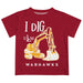 University of Louisiana Monroe Warhawks ULM Vive La Fete Excavator Boys Game Day Maroon Short Sleeve Tee