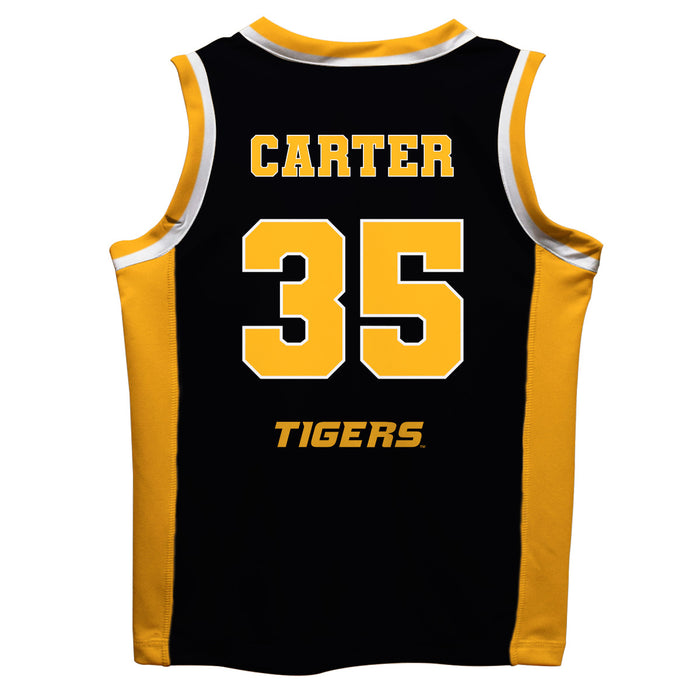 University Of Missouri Vive La Fete Noah Carter Game Day Black And Yellow Boy Basketball Jersey